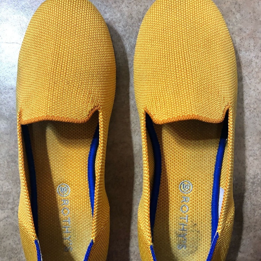 Rothy’s lemon drop kids loafers K4